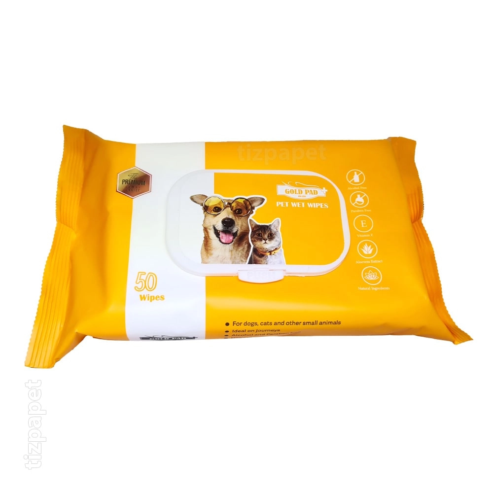 دستمال مرطوب سگ و گربه 50 برگی